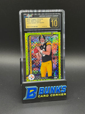 2025 Will Howard Lime Green XFractor CGC Pristine 10