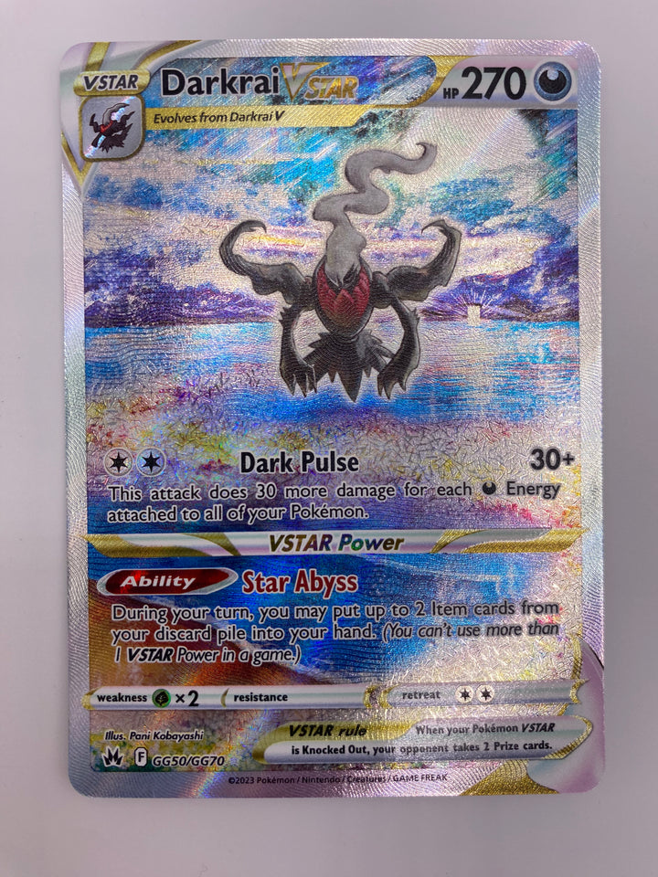 Darkrai Vstar Galarian Gallery Crown Zenith NM