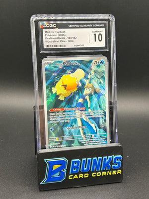 Misty's Psyduck Illustration Rare Destined Rivals CGC 10