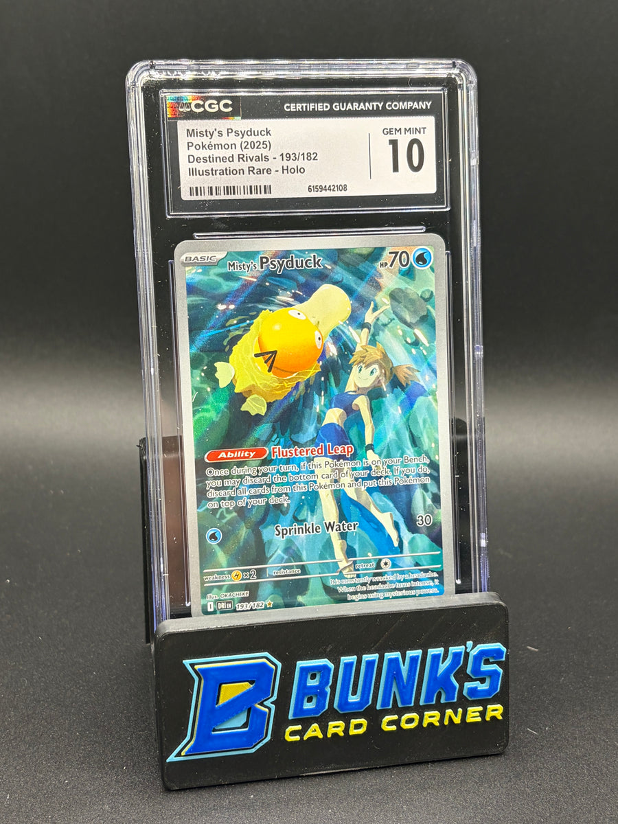 Misty's Psyduck Illustration Rare Destined Rivals CGC 10