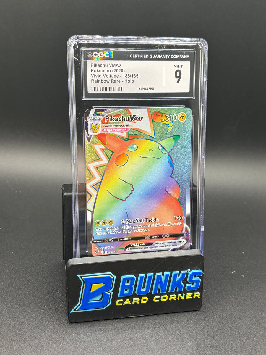 Pikachu VMAX Rainbow Rare Holo Vivid Voltage CGC 9