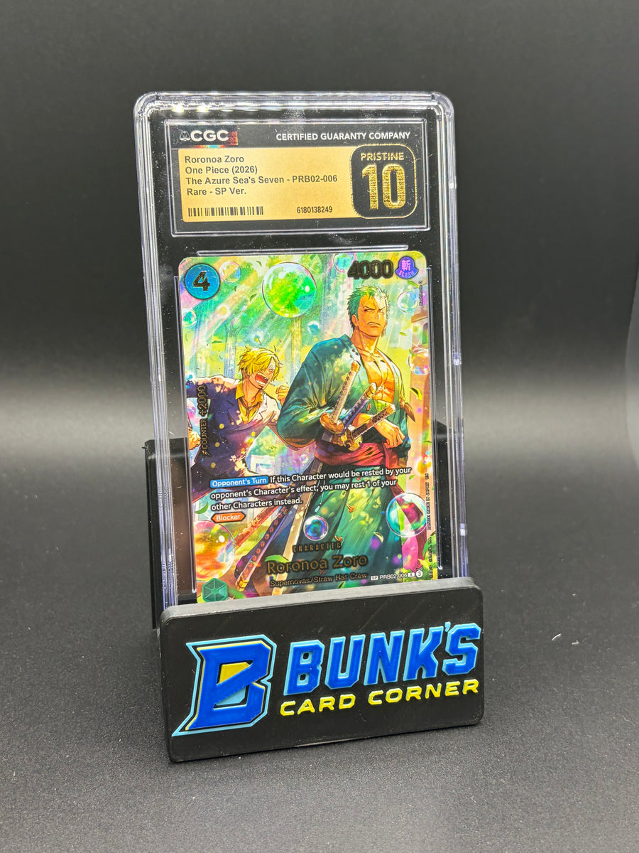 Roronoa Zoro PRB02-006 CGC Pristine 10