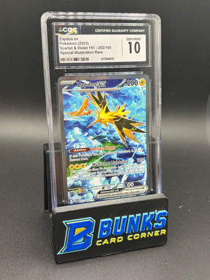 Zapdos EX SIR Scarlet & Violet CGC 10