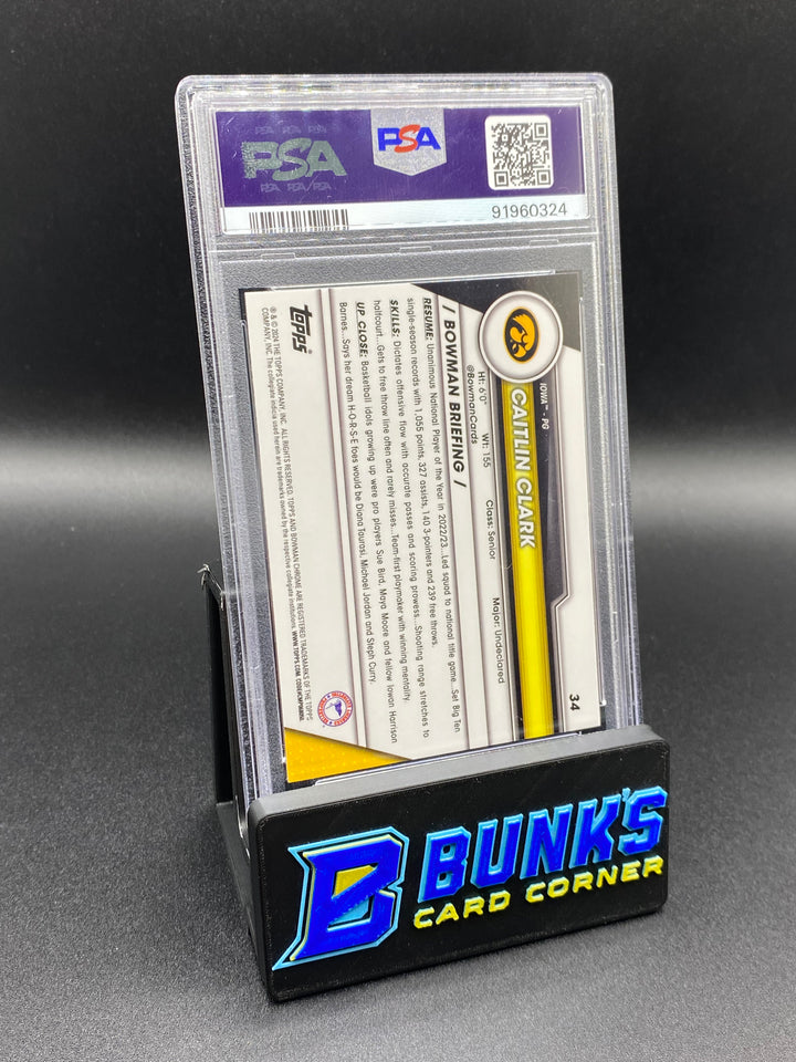 2023 Caitlin Clark PSA 9