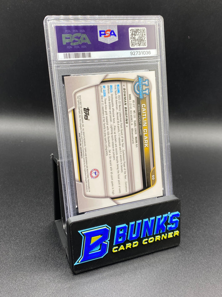 2022 Caitlin Clark PSA 9