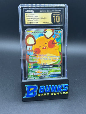 Dedenne GX Unbroken Bonds CGC Pristine 10