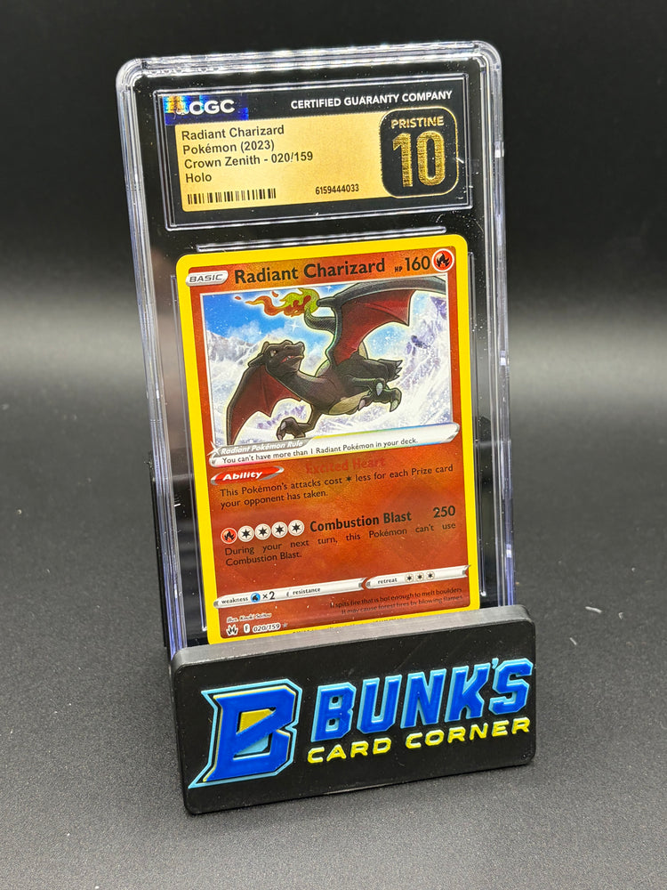 Radiant Charizard Holo Crown Zenith CGC Pristine 10