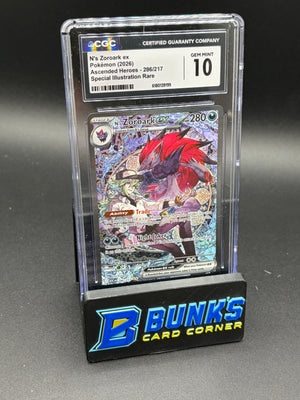 N's Zoroak EX SIR Ascended Heroes CGC 10