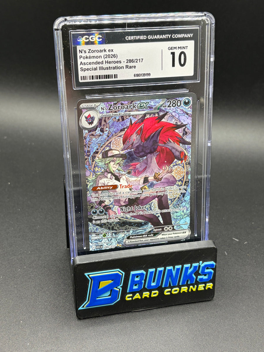N's Zoroak EX SIR Ascended Heroes CGC 10
