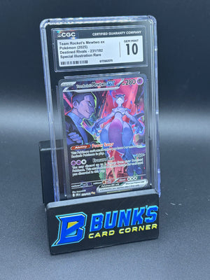 Team Rocket's Mewtwo EX SIR Destined Rivals CGC 10