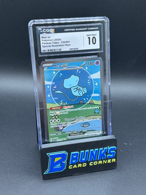 Mew EX SIR Paldean Fates CGC 10