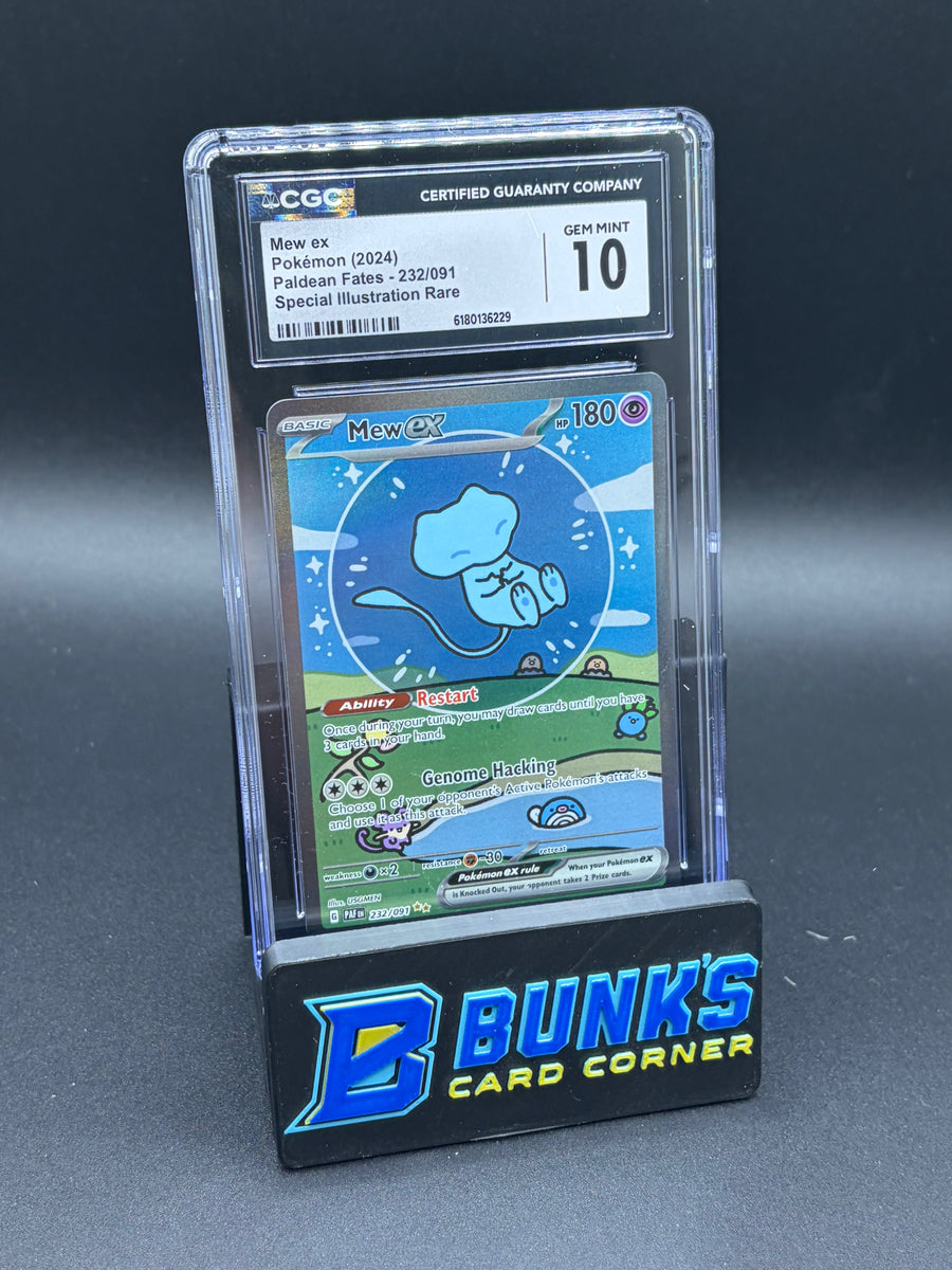 Mew EX SIR Paldean Fates CGC 10