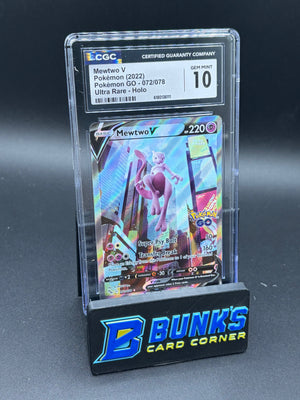 Mewtwo V Ultra Rare Holo CGC 10