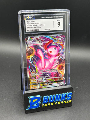 Mew VMAX Secret Rare Fusion Strike CGC 9