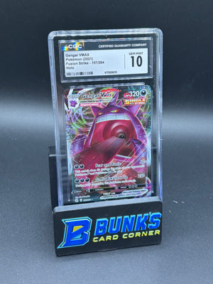 Gengar VMAX Holo Fusion Strike CGC 10