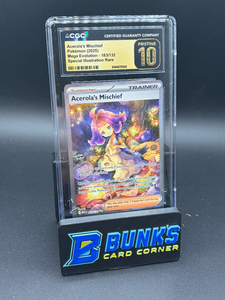 Acerola's Mischief SIR Mega Evolution CGC Pristine 10