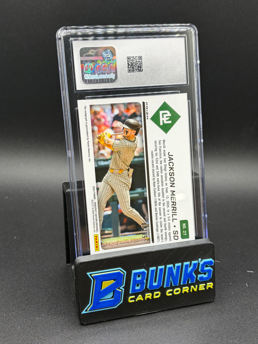 2024 Jackson Merrill Red Power Ticket Signatures CGC 9 Auto 10 RC 50/99