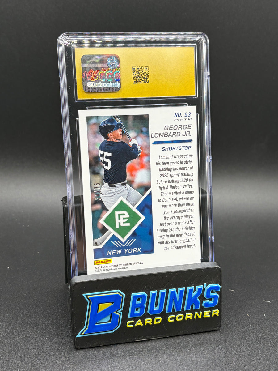 2025 George Lombard Jr Holo Green Wave CGC Pristine 10 24/75