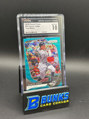 2020 Aaron Judge Teal Wave Prizm CGC 10