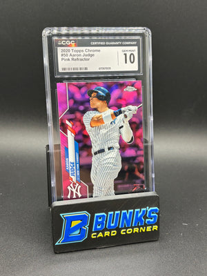 2020 Aaron Judge Pink Refractor CGC 10