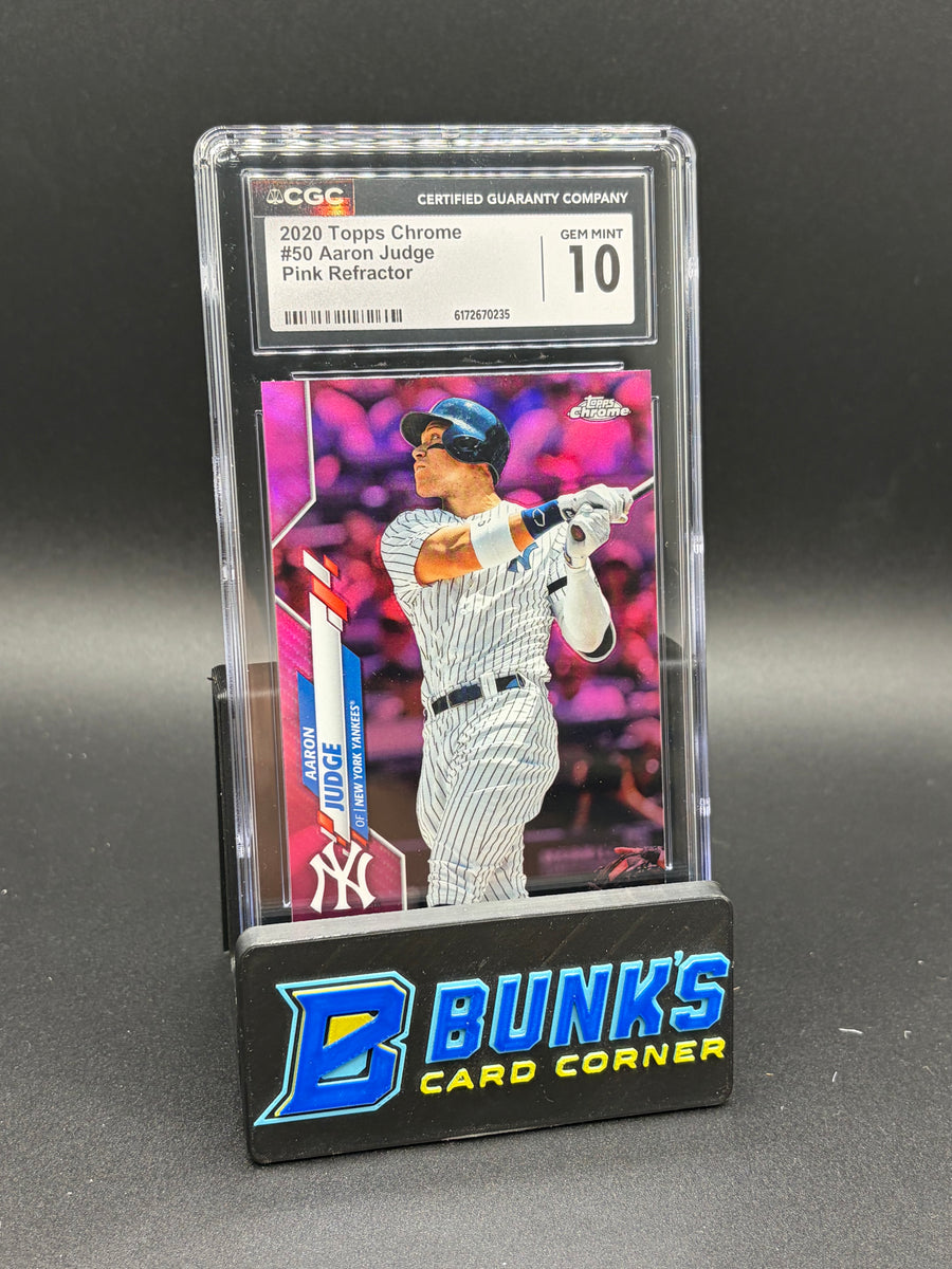 2020 Aaron Judge Pink Refractor CGC 10