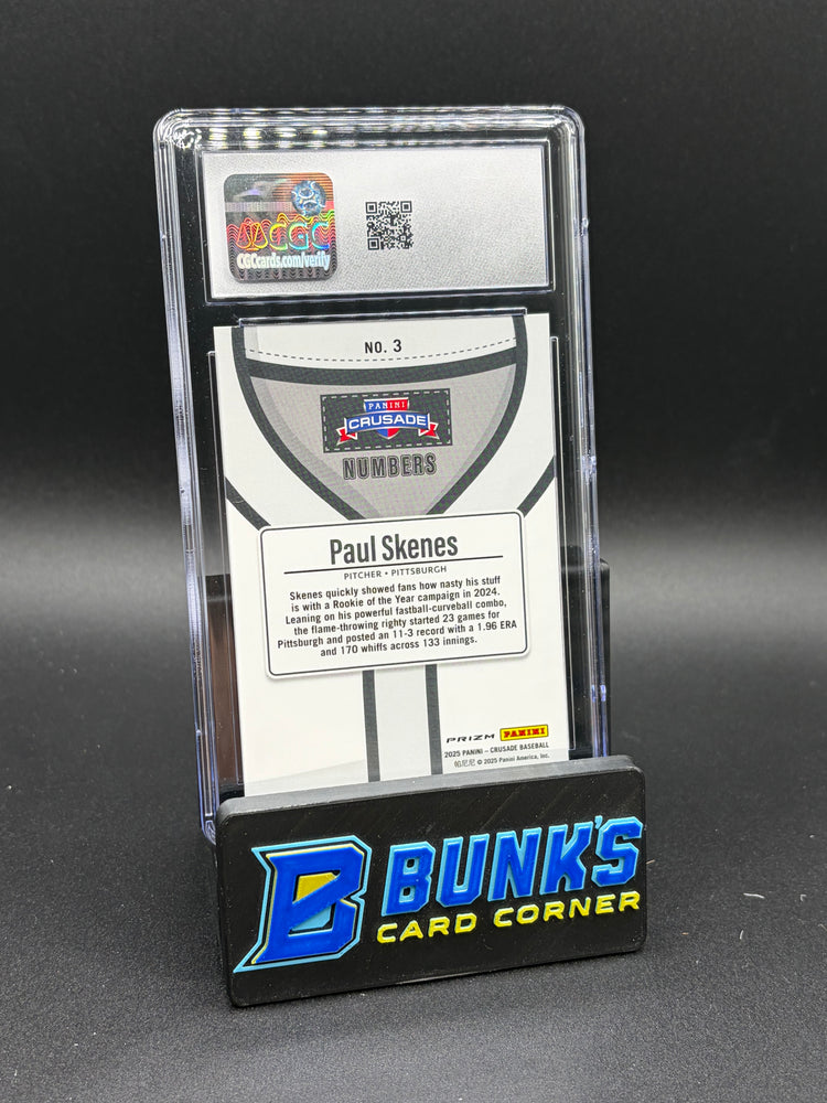 2025 Paul Skenes Numbers Panini Crusade CGC 10