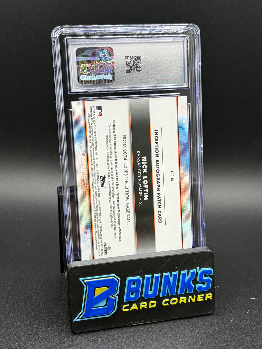 2024 Nick Loftin Green Auto Patch Inception CGC 10 Auto 10 55/99 RC