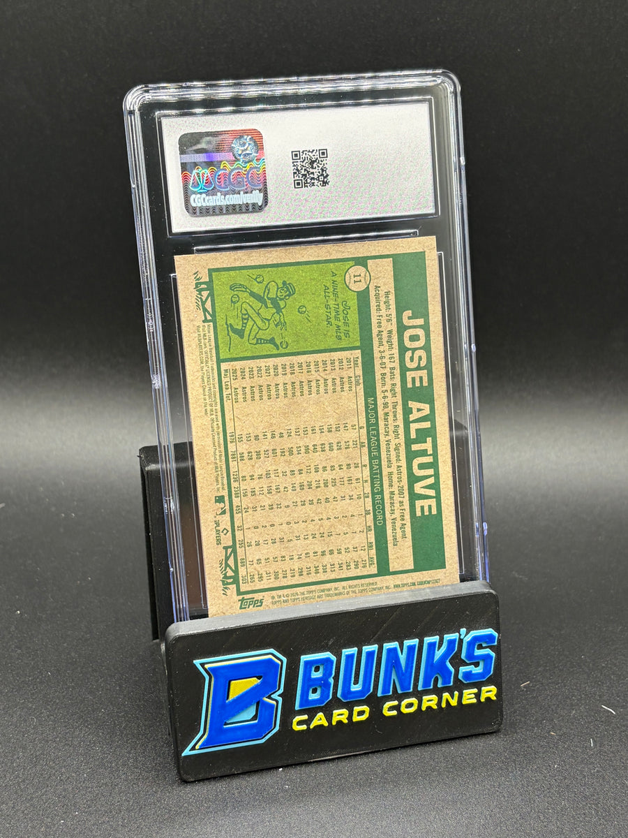 2026 Jose Altuve Black Border Refractor Chrome CGC 10 32/77