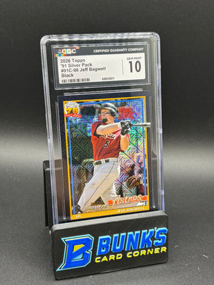 2026 Jeff Bagwell Black Silver Pack CGC 10 6/10