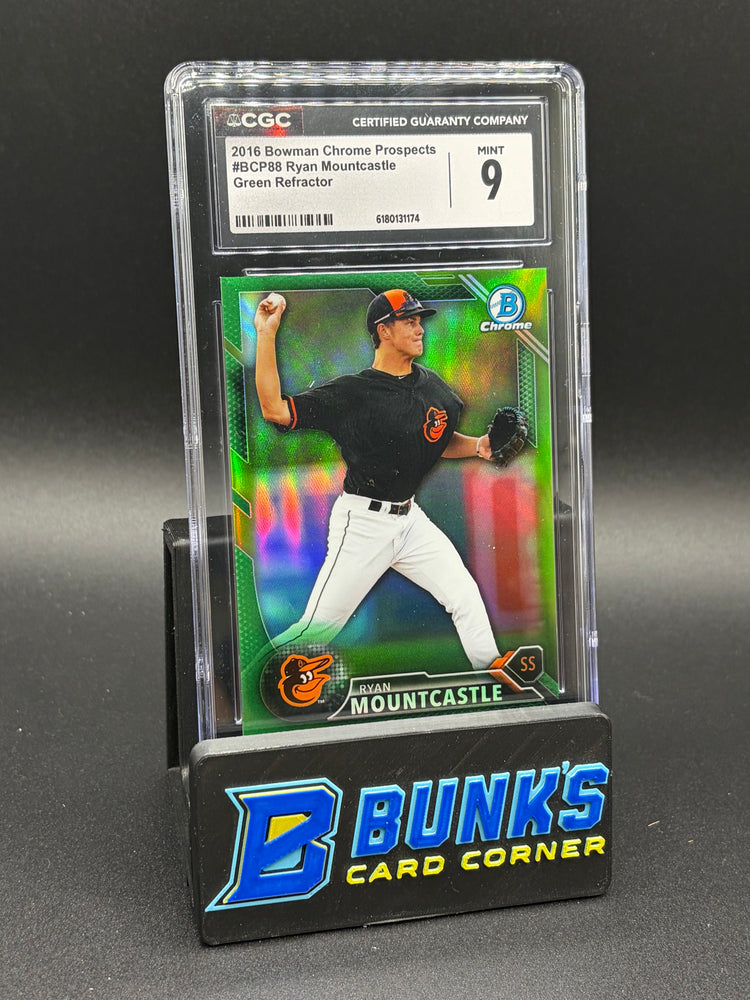 2016 Ryan Mountcastle Green Refractor Bowman Chrome Prospects CGC 9 4/99