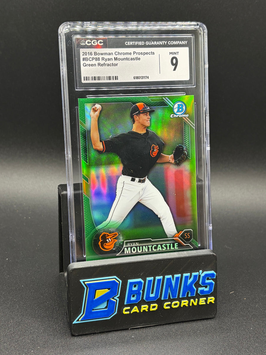 2016 Ryan Mountcastle Green Refractor Bowman Chrome Prospects CGC 9 4/99