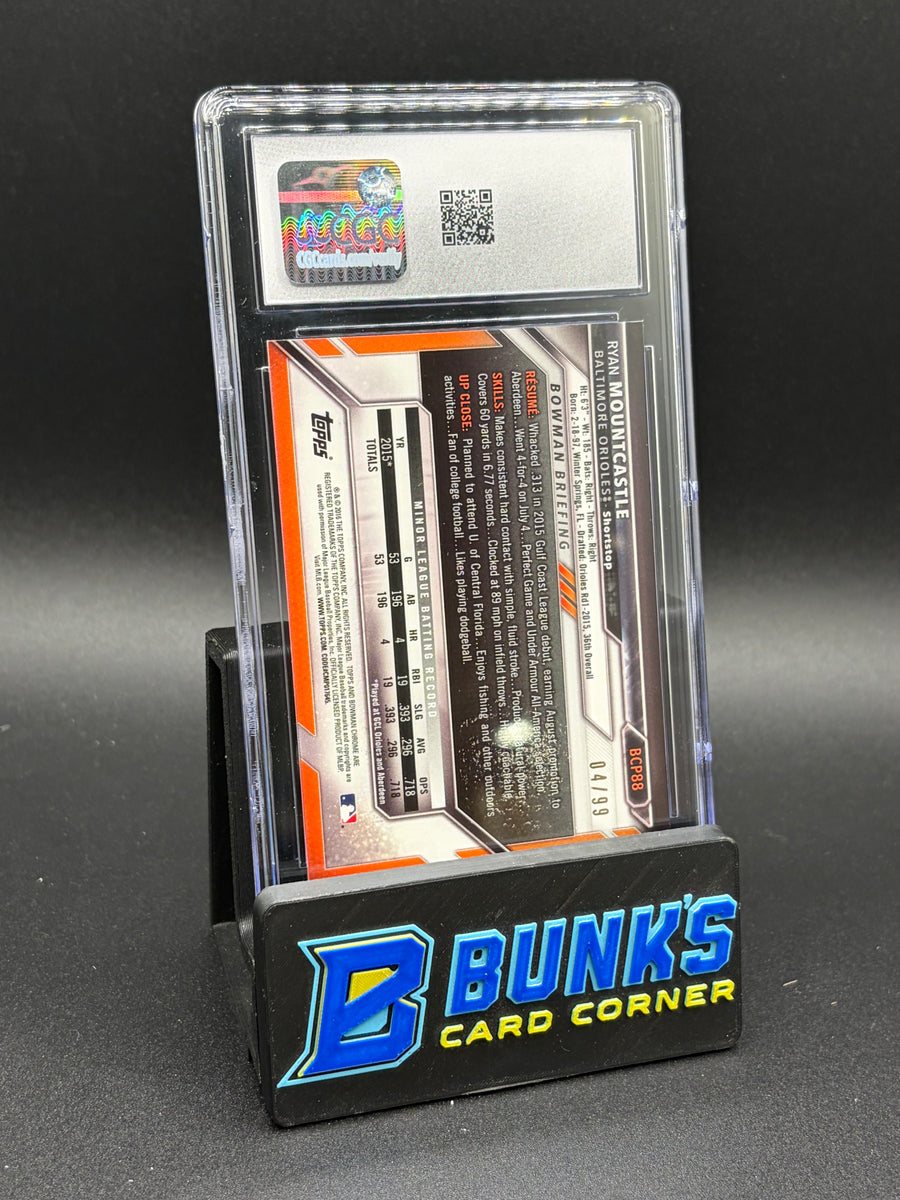 2016 Ryan Mountcastle Green Refractor Bowman Chrome Prospects CGC 9 4/99