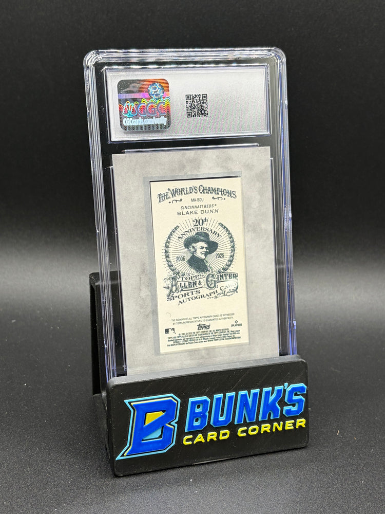 2025 Blake Dunn Green Frame Mini Auto CGC 10 Auto 10 29/50