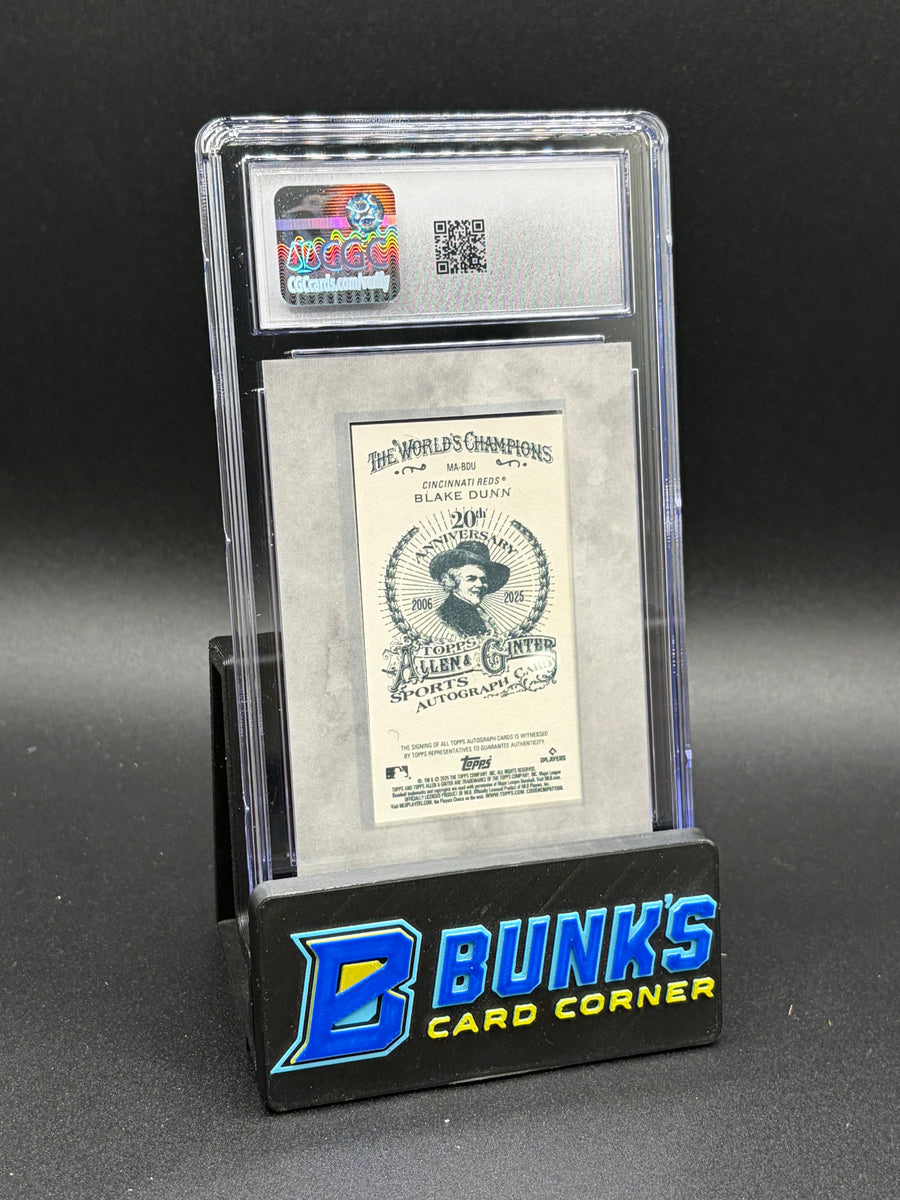 2025 Blake Dunn Green Frame Mini Auto CGC 10 Auto 10 29/50