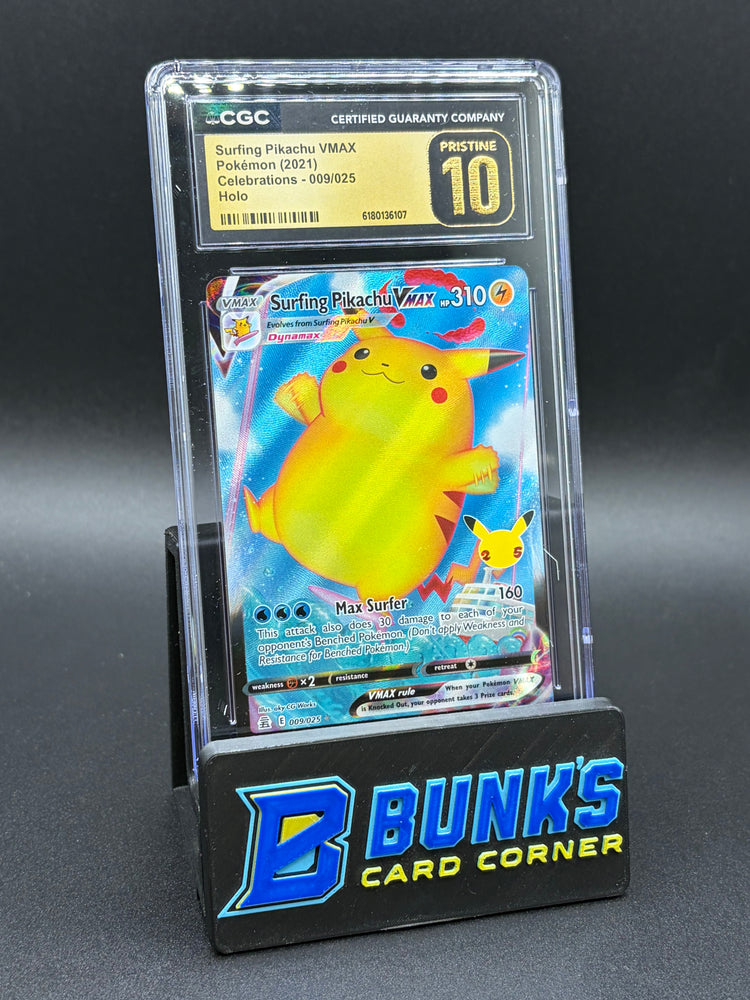 Surfing Pikachu VMAX Holo Celebrations CGC Pristine 10