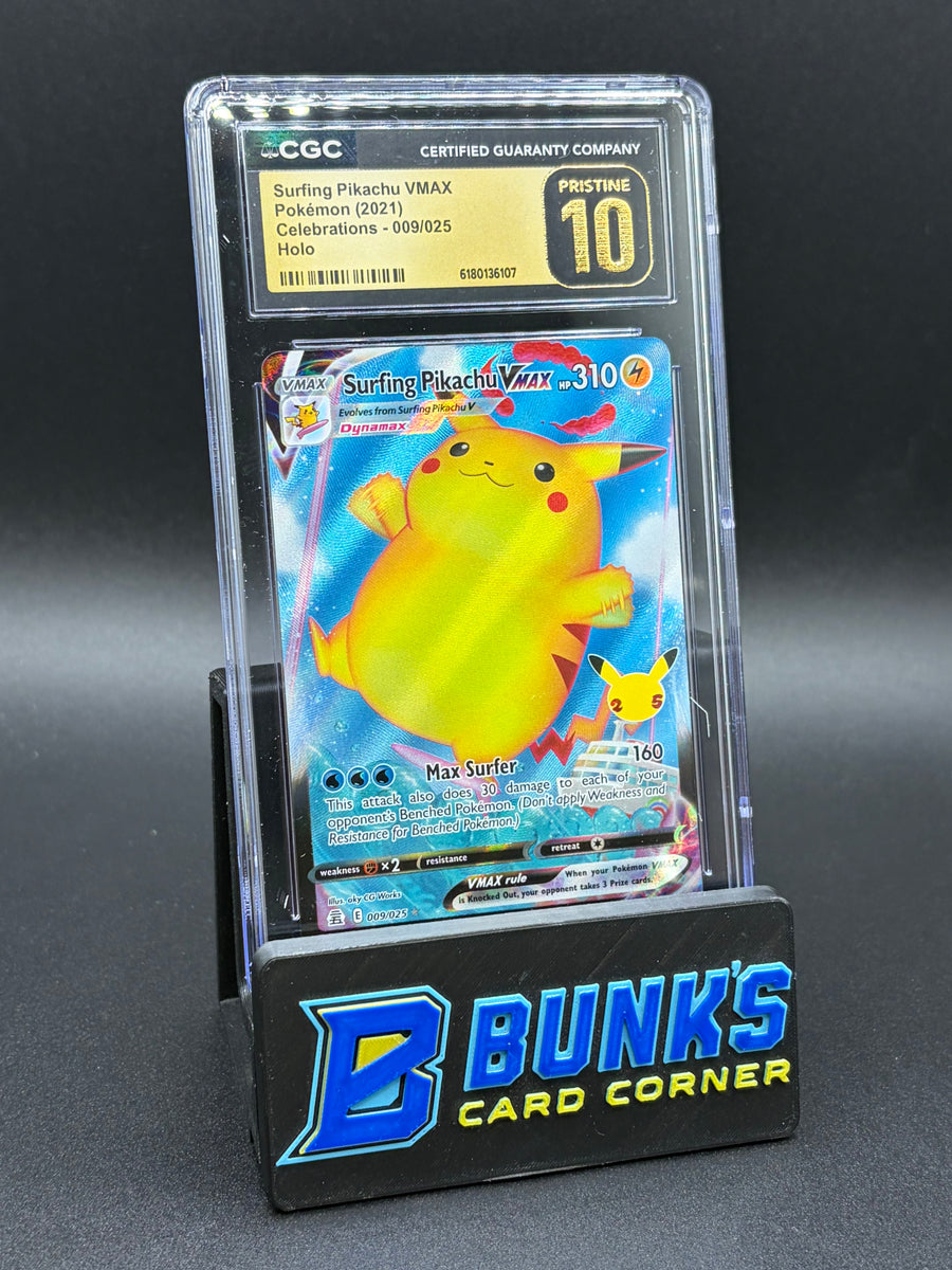 Surfing Pikachu VMAX Holo Celebrations CGC Pristine 10