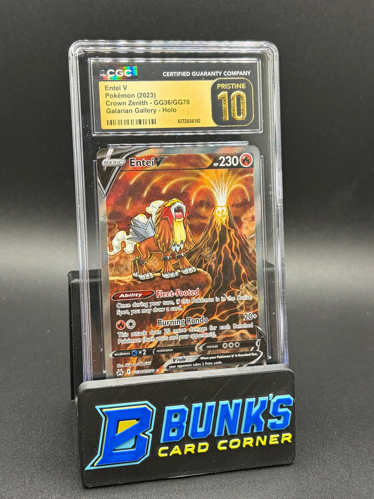 Entei V Holo Crown Zenith CGC Pristine 10