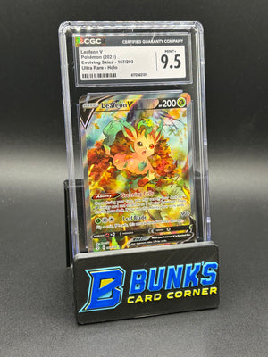 Leafon V Ultra Rare Evolving Skies CGC 9.5