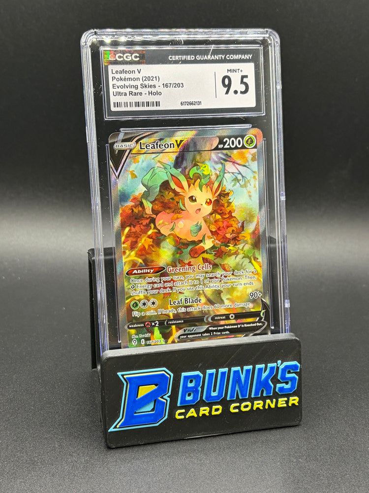 Leafon V Ultra Rare Evolving Skies CGC 9.5