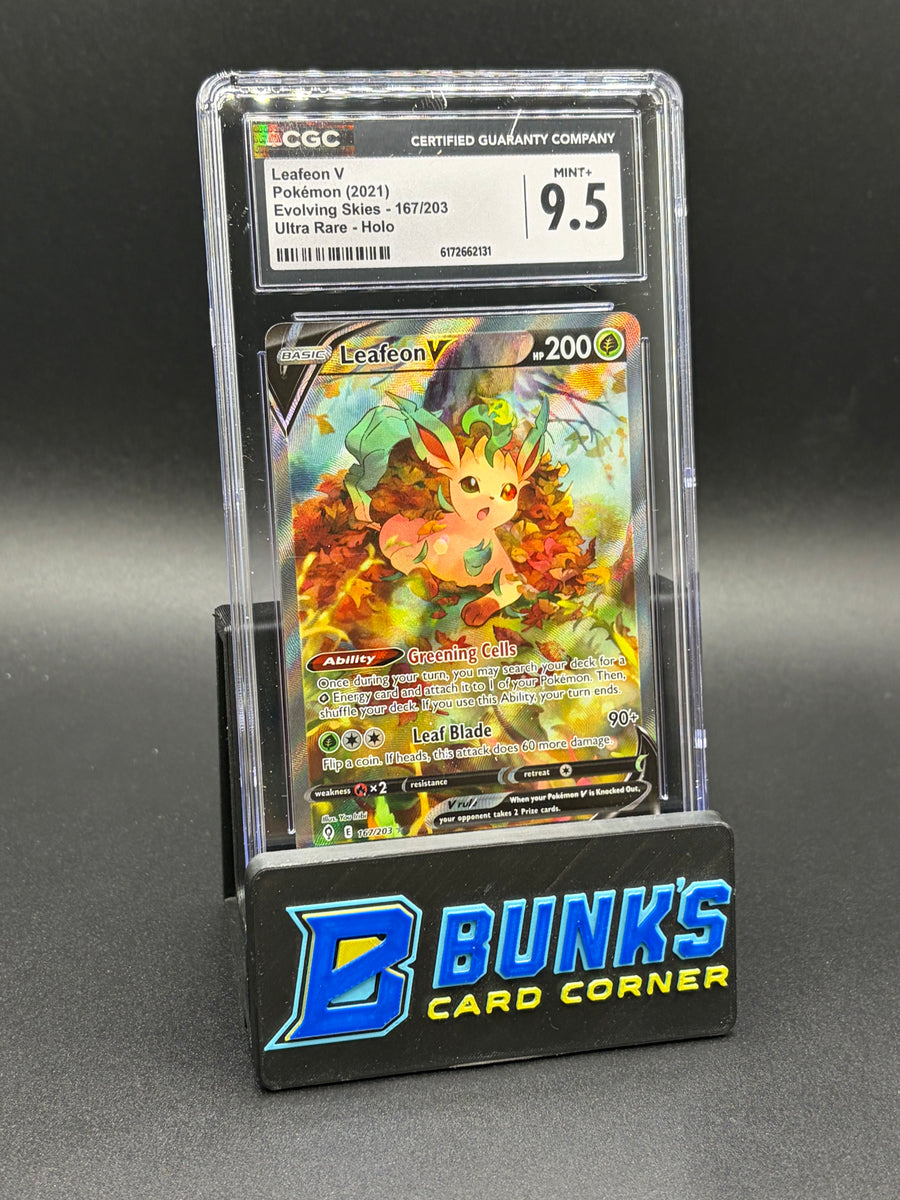 Leafon V Ultra Rare Evolving Skies CGC 9.5