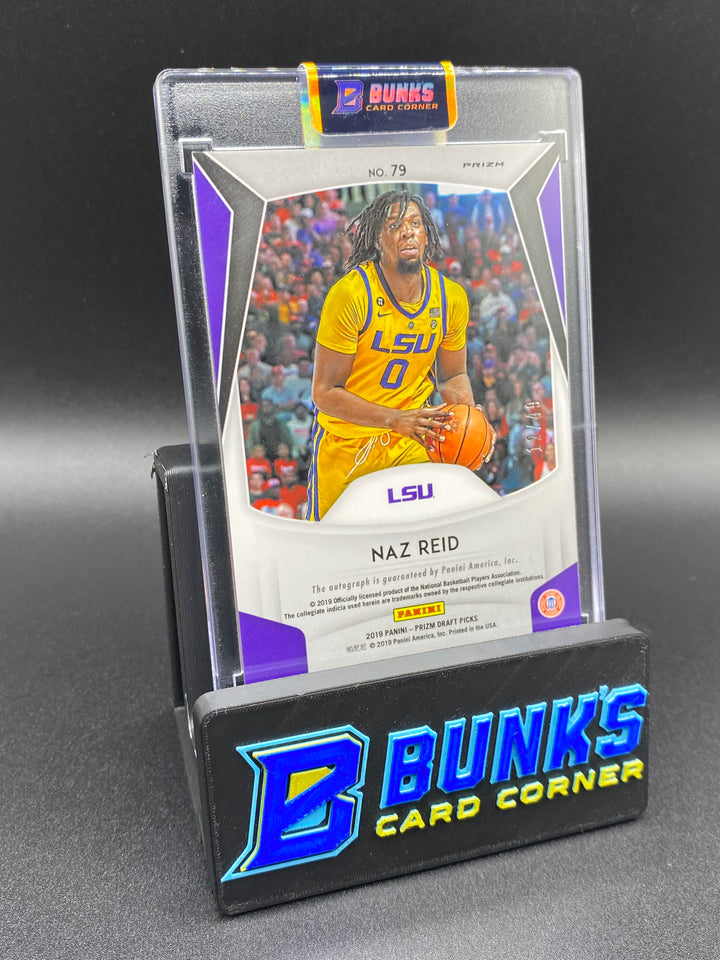 2019 Naz Reid RC Panini Prizm Auto 12/49