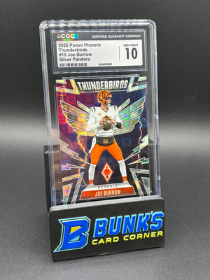 2025 Joe Burrow Silver Pandora Thunderbirds CGC 10 99/249