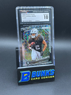 2025 Ashton Jeanty Lazer Prizm CGC 10 RC