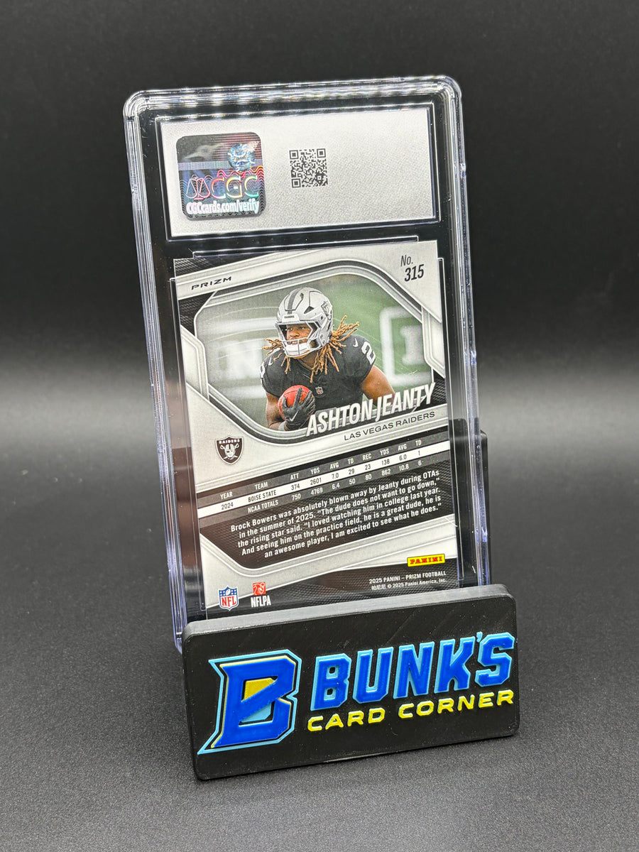 2025 Ashton Jeanty Lazer Prizm CGC 10 RC