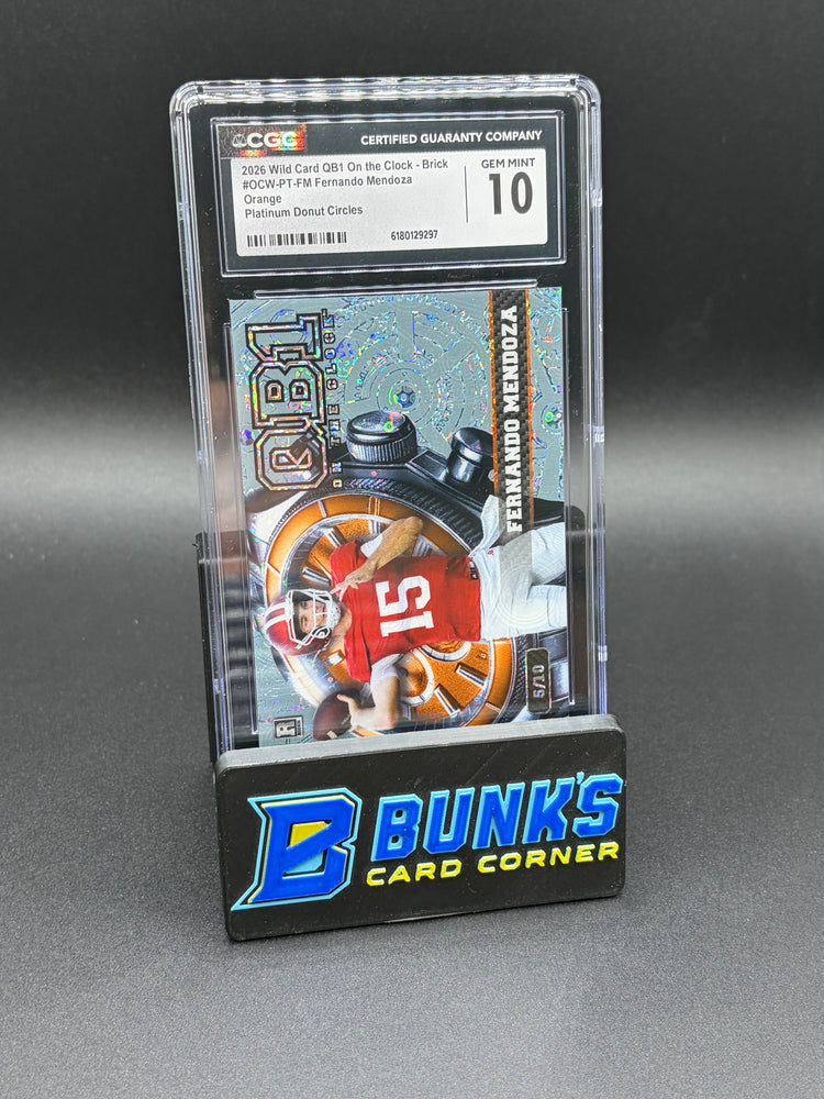 2026 Fernando Mendoza Orange Platinum Donut Circles CGC 10 5/10 RC