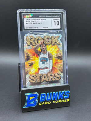 2025-26 Ja Morant Rock Stars Topps Chrome CGC 10
