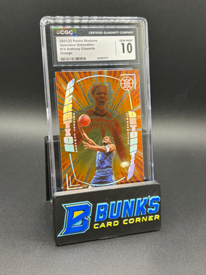 2021-22 Anthony Edwards Orange Operation Detonation CGC 10