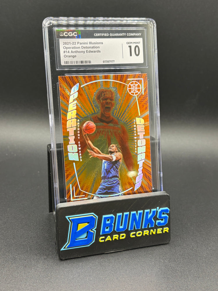2021-22 Anthony Edwards Orange Operation Detonation CGC 10