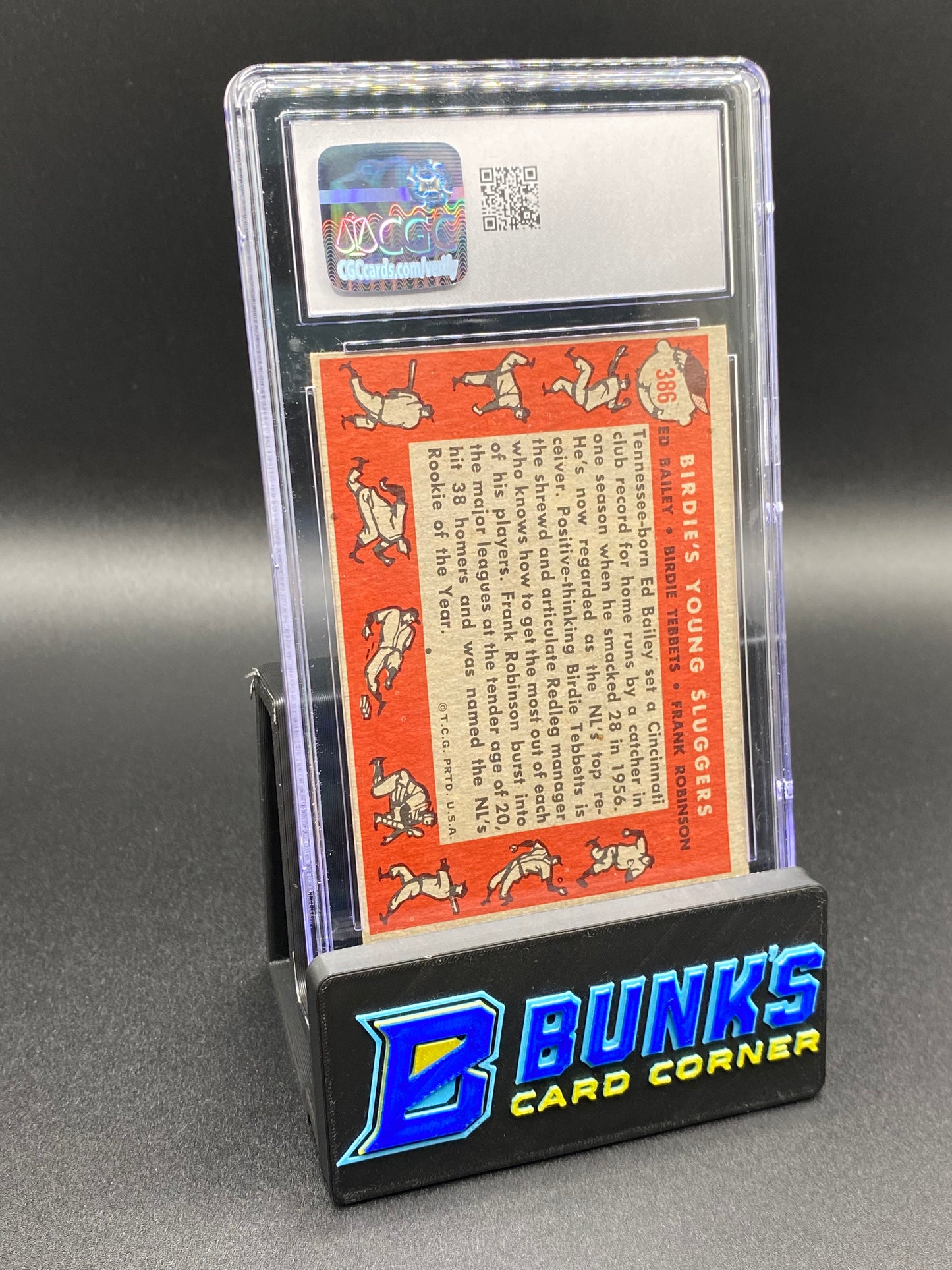 1958 Birdie's Young Sluggers Bailey/Tebbets/Robinson CGC 3.5