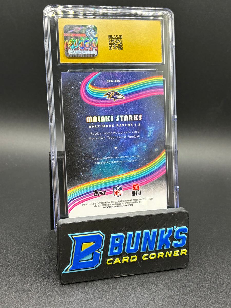 2025 Malaki Starks Rookie Auto CGC Pristine 10 RC Auto 10